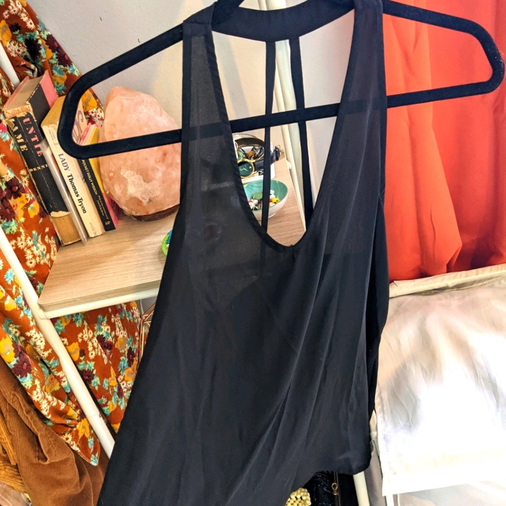 Sheer tank top